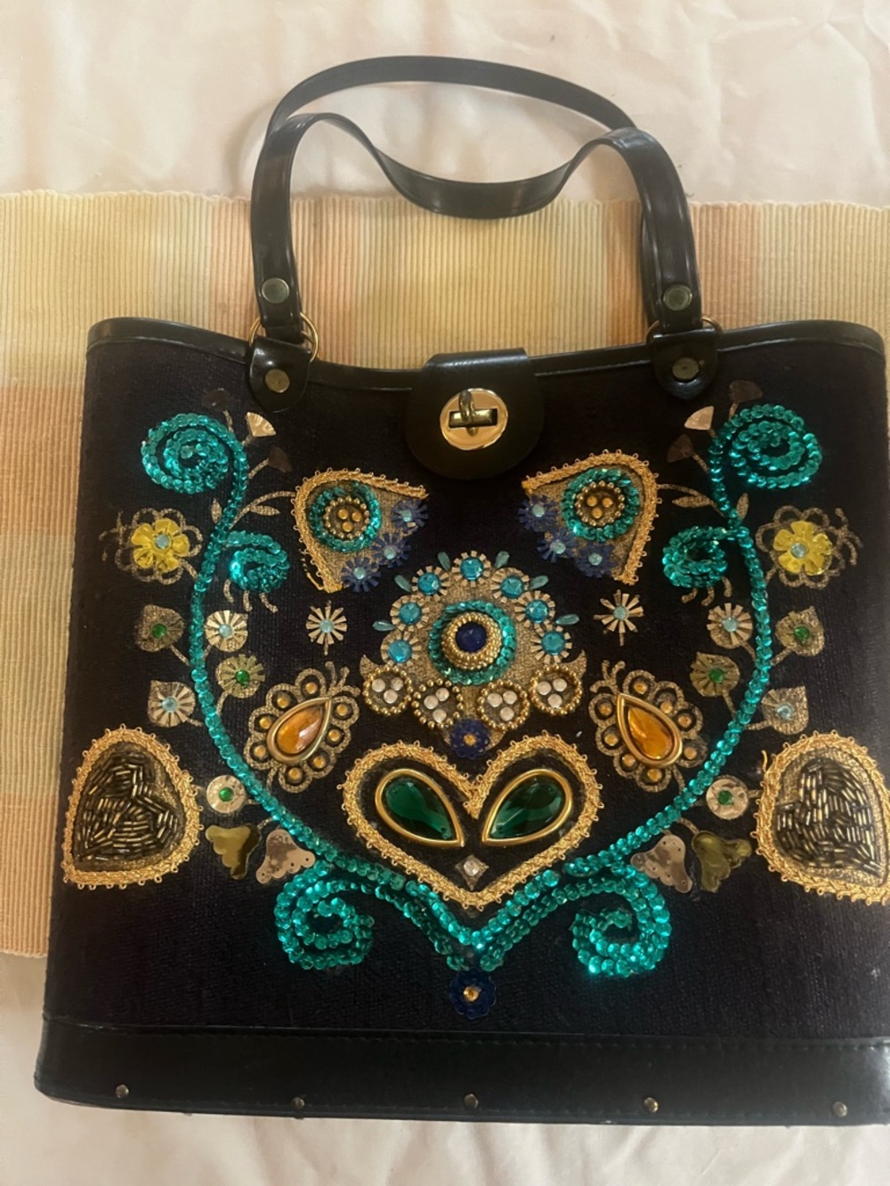 Vintage Edith Collin’s Black Bag MINT!!!!